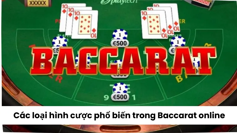 Các loại hình cược phổ biến trong Baccarat online